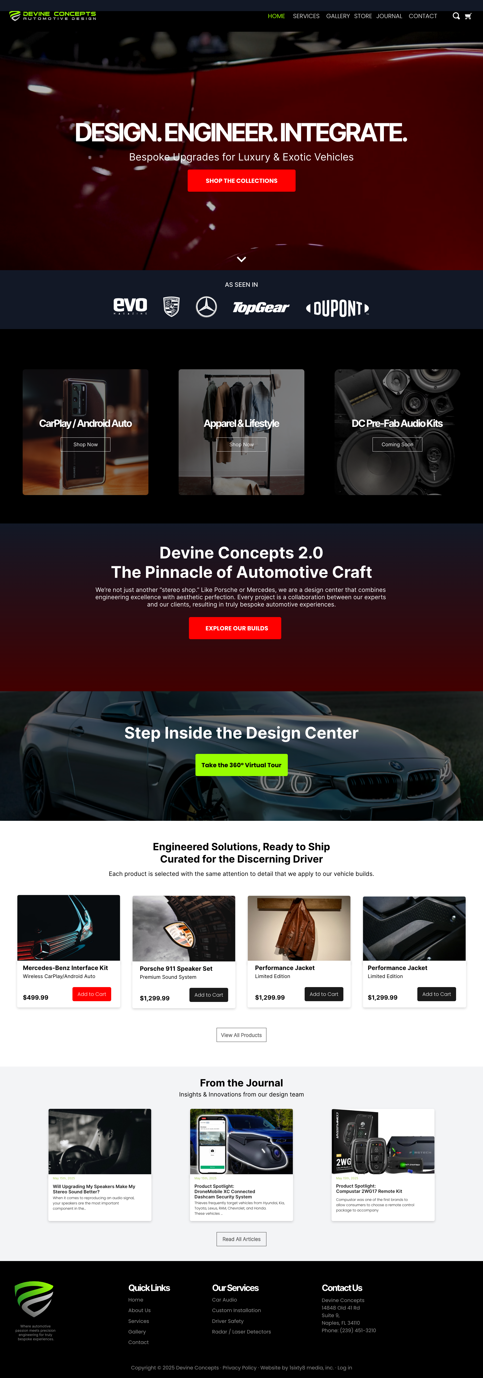 Devine Concepts — Web Design